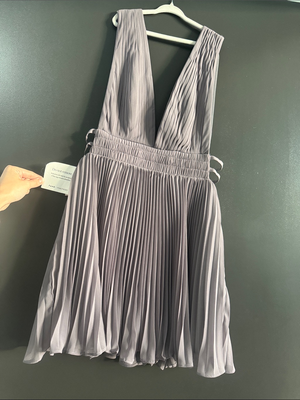 Fame And Partners - Pleated Cocktail Dress Nwt Size 4